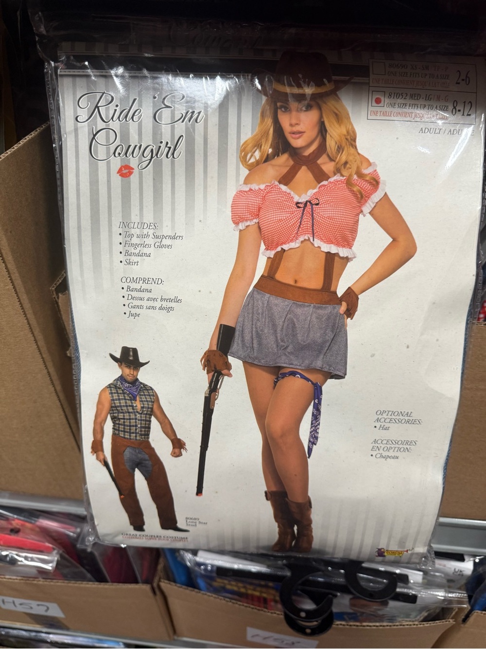 Ride 'Em Cowgirl Kids Costume - Red & Blue